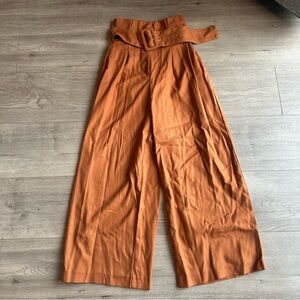 EUC Free People wide leg pant in a rustic brown - size 2 A53